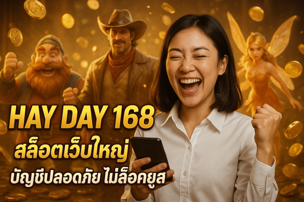 HAY DAY 168 สล็อตเว็บใหญ่ บัญชีปลอดภัย ไม่ล็อคยูส
