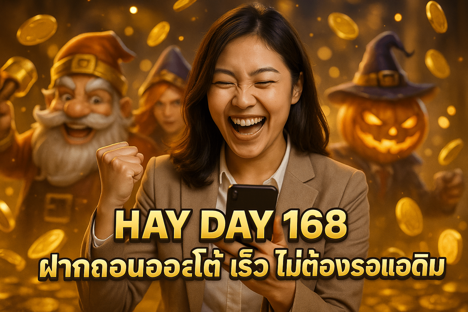 HAY DAY 168 ฝากถอนออโต้ เร็ว ไม่ต้องรอแอดมิน